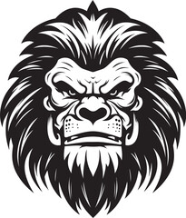 Fototapeta premium Wrathful Protector The Angry Gorilla Tiger