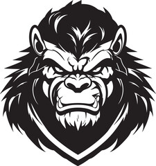 Fototapeta premium Wrath of the Wild Guardian Gorilla Tiger