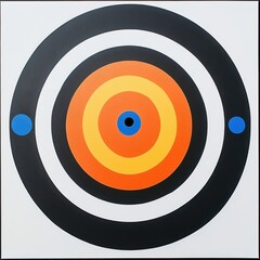 A4 paper target with 4 holes for Nerf gun practice