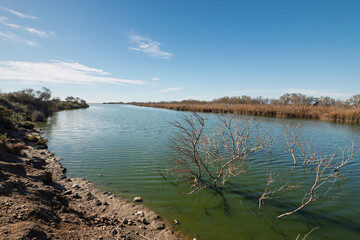 Albufera de Rambla de Morales in Cabo de Gata, Provinz Almería, Autonome Gemeinschaft Andalusien, Spanien