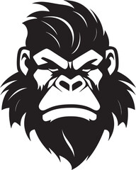 Fototapeta premium The Balance of Wild and Refined Designing an Ape Logo for Modern Brands