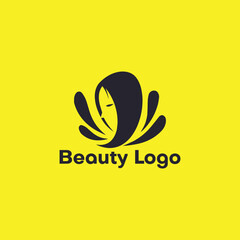 Obraz premium spa beauty salon and makeup natural beauty logo design vector