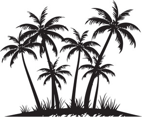 Fototapeta premium The Allure of Beach Palm Trees How They Inspire Wanderlust and Adventure