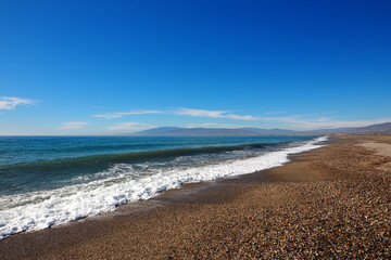 Playa del Charco in Cabo de Gata, Provinz Almería, Autonome Gemeinschaft Andalusien, Spanien