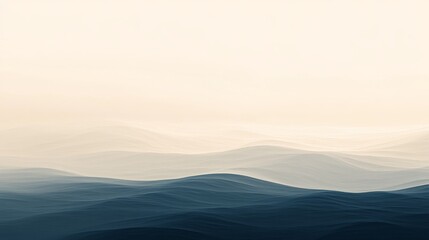 Fototapeta premium Rolling waves of water create a tranquil and serene seascape