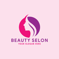 spa beauty salon and makeup natural beauty logo design vector
