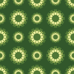 seamless background with green circles