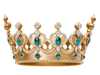 Corona adornada con diamantes. PNG.