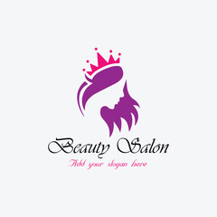 spa beauty salon and makeup natural beauty logo design vector