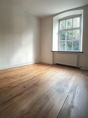 Obraz premium Spacious white walls and floor high resolution photo