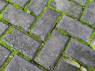 Old stone pavement