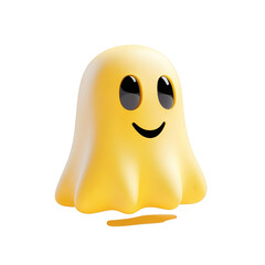 Snapchat Ghost Icon Isolated on Transparent Background