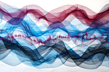 Abstract Illustration of Radio Frequency Interference and Signal Disruption