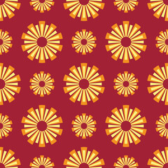 seamless background with flowers