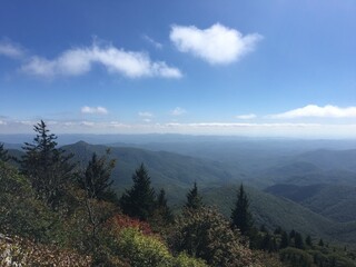 clouds over the mountains