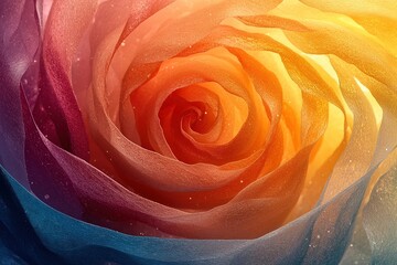  Spiral-shaped emotion diagram, core emotions like sadness, happiness at center, spiraling outward to sorrow, excitement, jealousy, contentment, gradient layers of warm, cool tones.