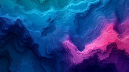 A blue and purple landscape with intricate textured surfaces