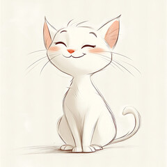 Shaded British Shorthair cat kitten, sitting up side ways. Looking towards camera. Isolated on a white background.
