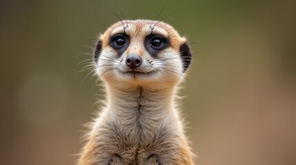 Meerkat Standing on Hind Legs