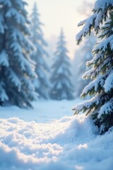 Soft white winter background, subtle sparkle, snowy scene, shine, winter, calm