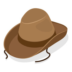 3D Isometric Flat Vector Set of Hats, headgears, Clothing Accessory. Item 1