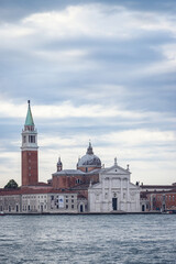 View of the Grand Channel and The Abbey San Giorgio Maggiore in Venice