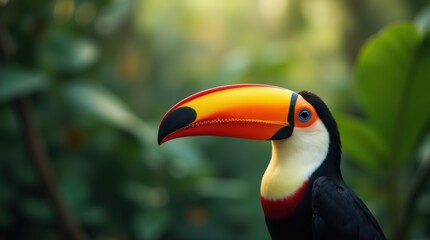 Naklejka premium Vivid Toucan Portrait