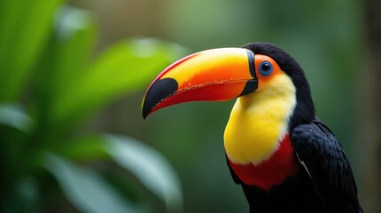 Fototapeta premium Vivid Toucan Portrait
