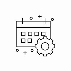Calendar planning icon vector sign