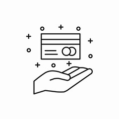 bank card icon vector sign