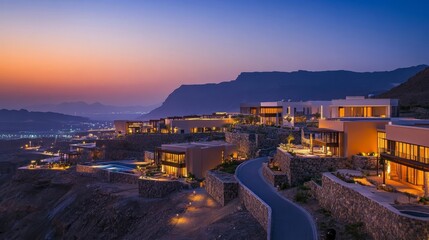 Bandar Al Khairan is a scenic destination with breathtaking mountain and sea views. It's a prime vacation spot near Muscat, offering adventure and relaxation for tourists.