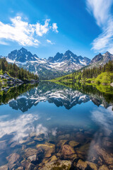 lake in the mountains