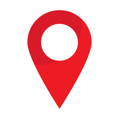 Maps pin. Red location map icon. © Maksim