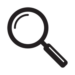 Magnifying glass icon, magnifier icon. Loupe icon. 