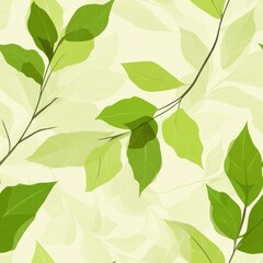 Repetitive seamless pattern of leaf foliage for fabric design.