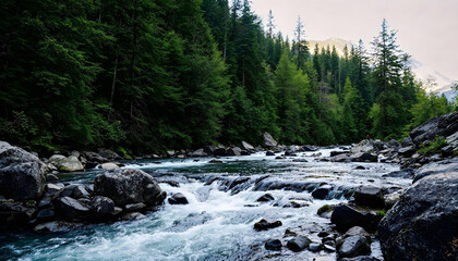 river in the forest