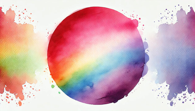 rainbow watercolor background