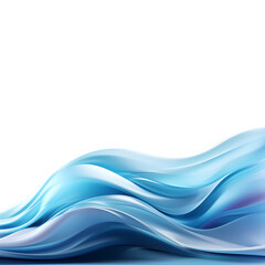 Obraz premium Abstract design of blue waves on a white background with copy space. Concept for World Water Day. Ideal for creative projects, digital designs and modern presentations. Place for text