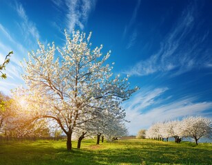 Fototapeta premium apple tree in spring