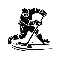 Hockey Player Slap Shot