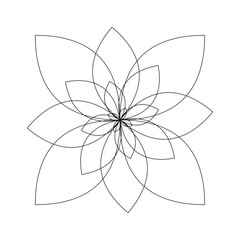 abstract flower vector illustration