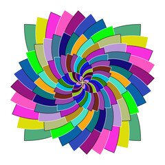 Obraz premium Colorful Spiral Pattern, abstract colorful background
