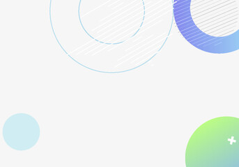 A minimalist composition blending soft pastel tones with bold accents.