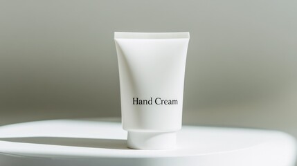 hand cream on a white surface.