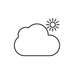 weather icon simple vector design template