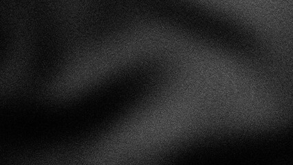 Black monochrome grainy gradient texture, realistic noise effect background