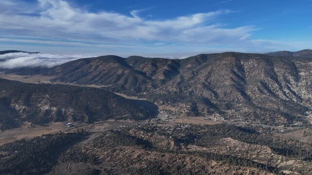 Aerial View of Frazier Park, Kern County, California