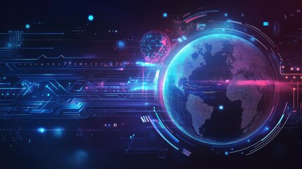 High tech background template design.