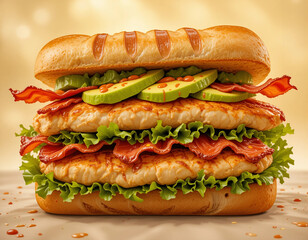 Ultimate Delight: The Savory Chicken Club Sandwich