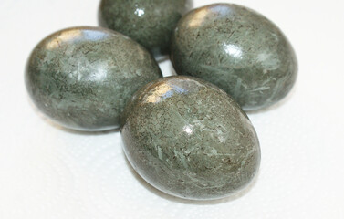 Painted eggs for Easter, Orthodox Easter holiday. Dragon egg.	